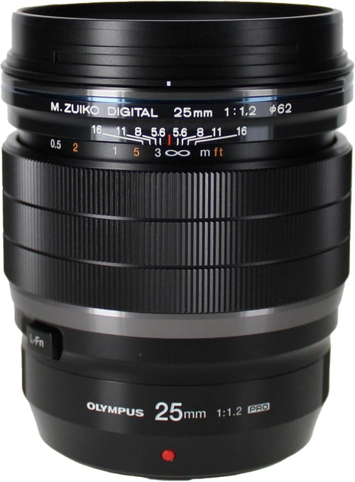 Olympus M.Zuiko Digital ED 25mm F1.2 Pro Lens for Micro Four Thirds Black
