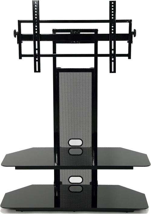 TransDeco TV Stand, Steel, Black, 80"