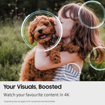 Samsung 65" QLED QEF1 4K, Q4 AI Processor, Knox Security, 100% Colour Volume with Quantum Dot, Endless Free Content, Samsung Vision AI Smart TV, 2025